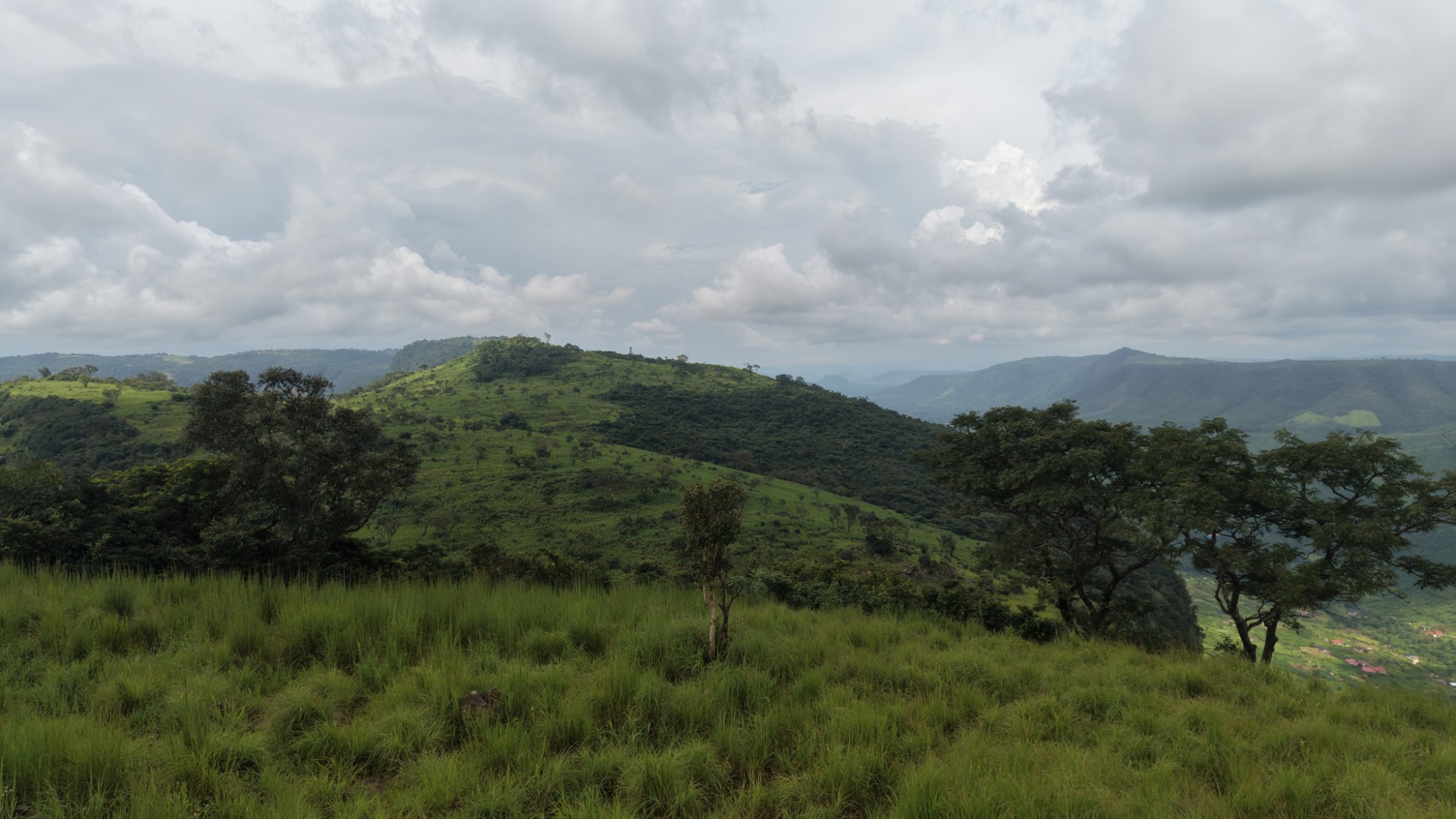 Collines verdoyantes sur les hauteurs de Dubréka